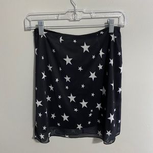 Star mesh skirt